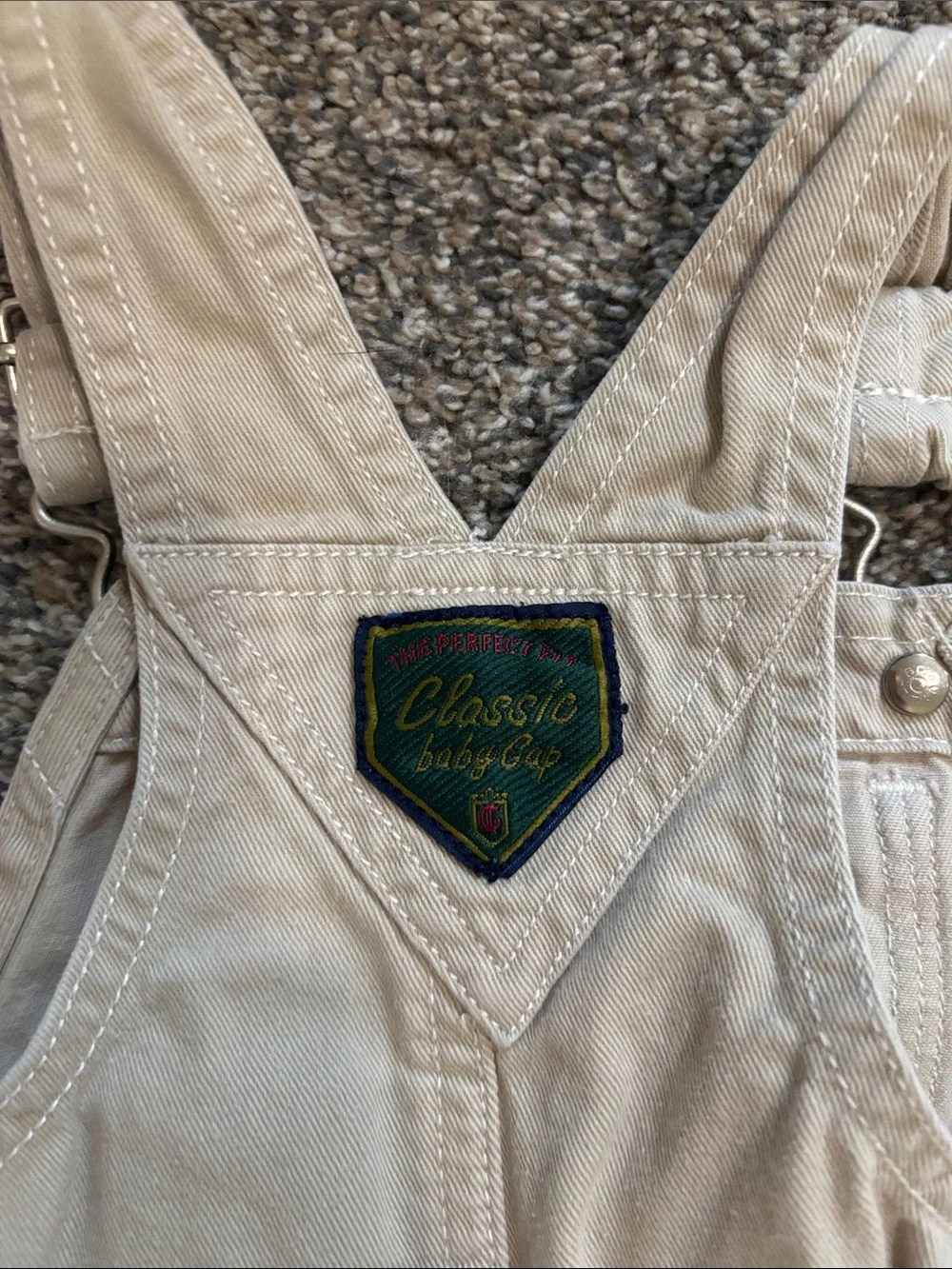 GAP Beige Short Overalls Romper